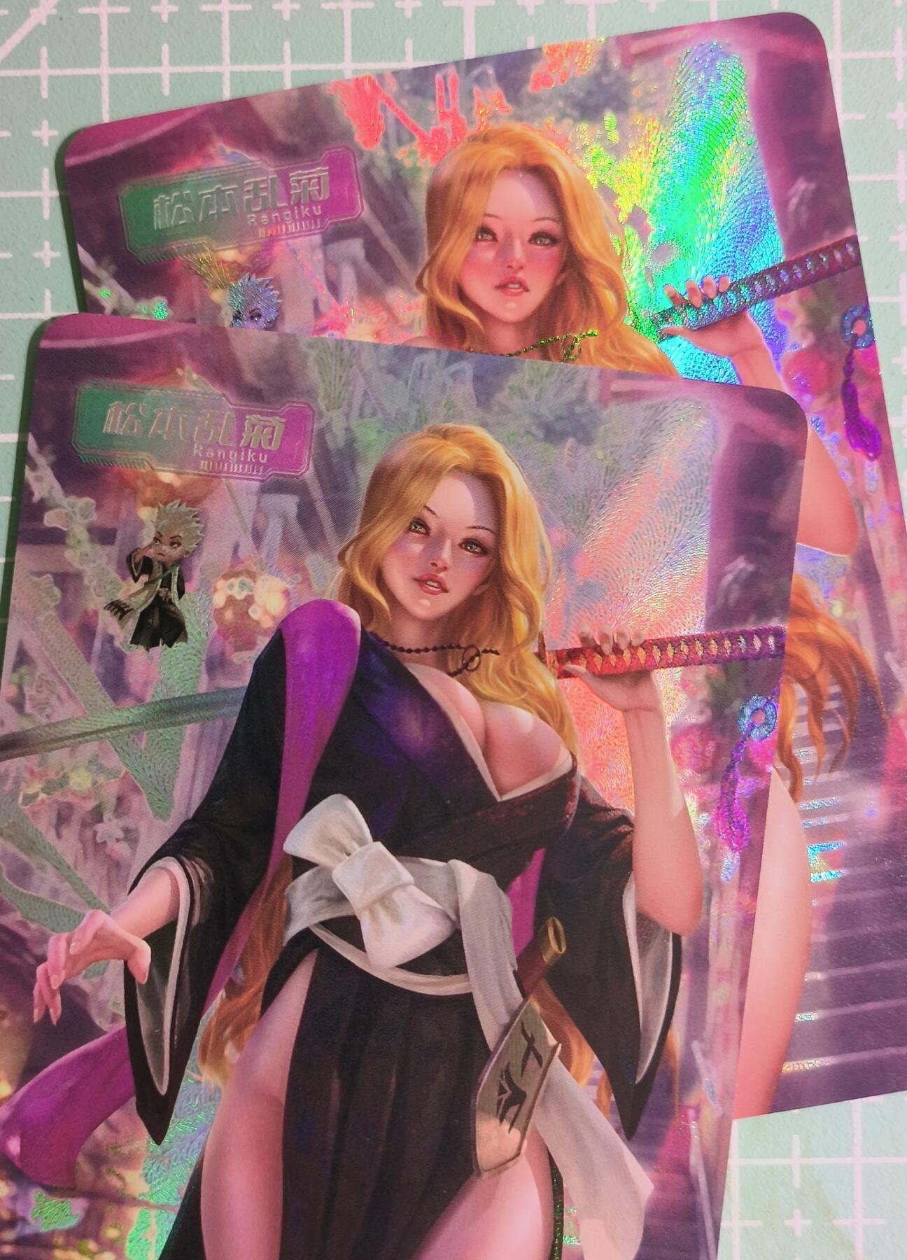 C先生卡牌 第15期 元集纪·刷子签·罐儿签·毒瘤签(持续收拍品中...) 【彩闪】冰狗卡牌《松本乱菊》双服饰 艺术卡