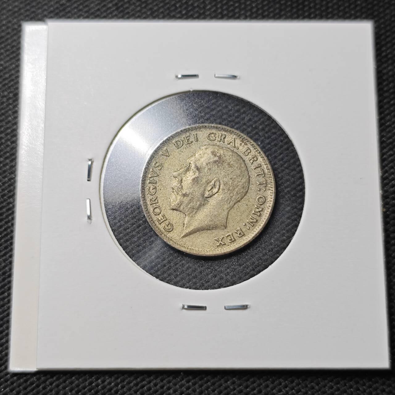 KK钱币收藏小铺  第363场  2月预留时间 周末发货  1920英国6便士银币