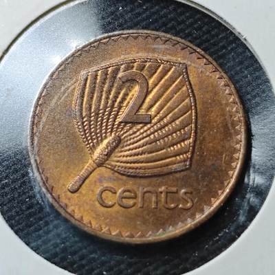 KK钱币收藏小铺  第363场  2月预留时间 周末发货 -  1987斐济2分