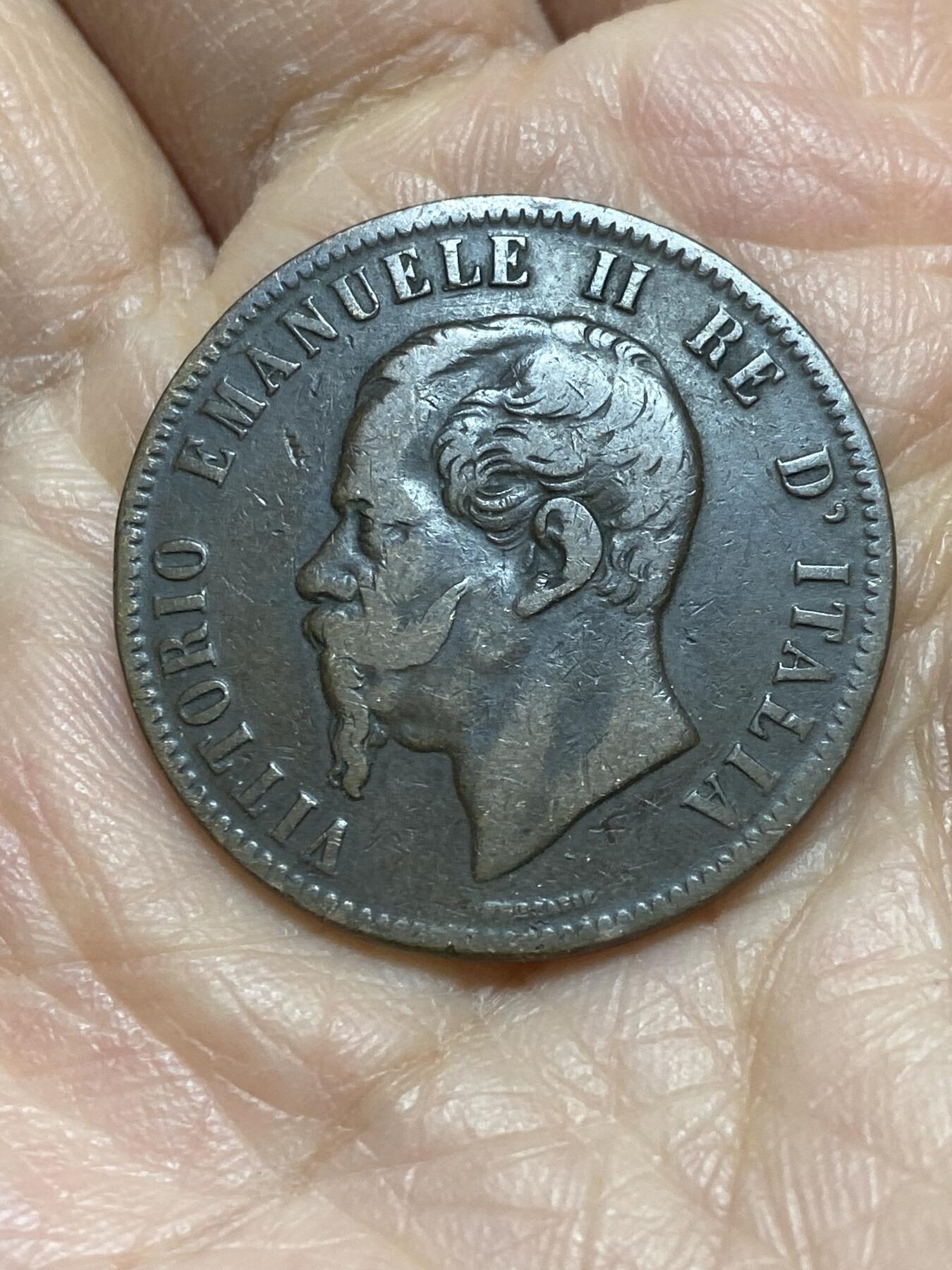 2025年第一百二十一场(总第一百四十七场）外国好品散币(免佣金) 意大利王国1863年10分(维托里奥·埃马努埃莱二世时期)