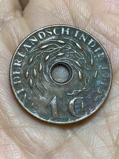 2025年第一百二十一场(总第一百四十七场）外国好品散币(免佣金) - 荷属东印度1945年1分(D标，丹佛造)