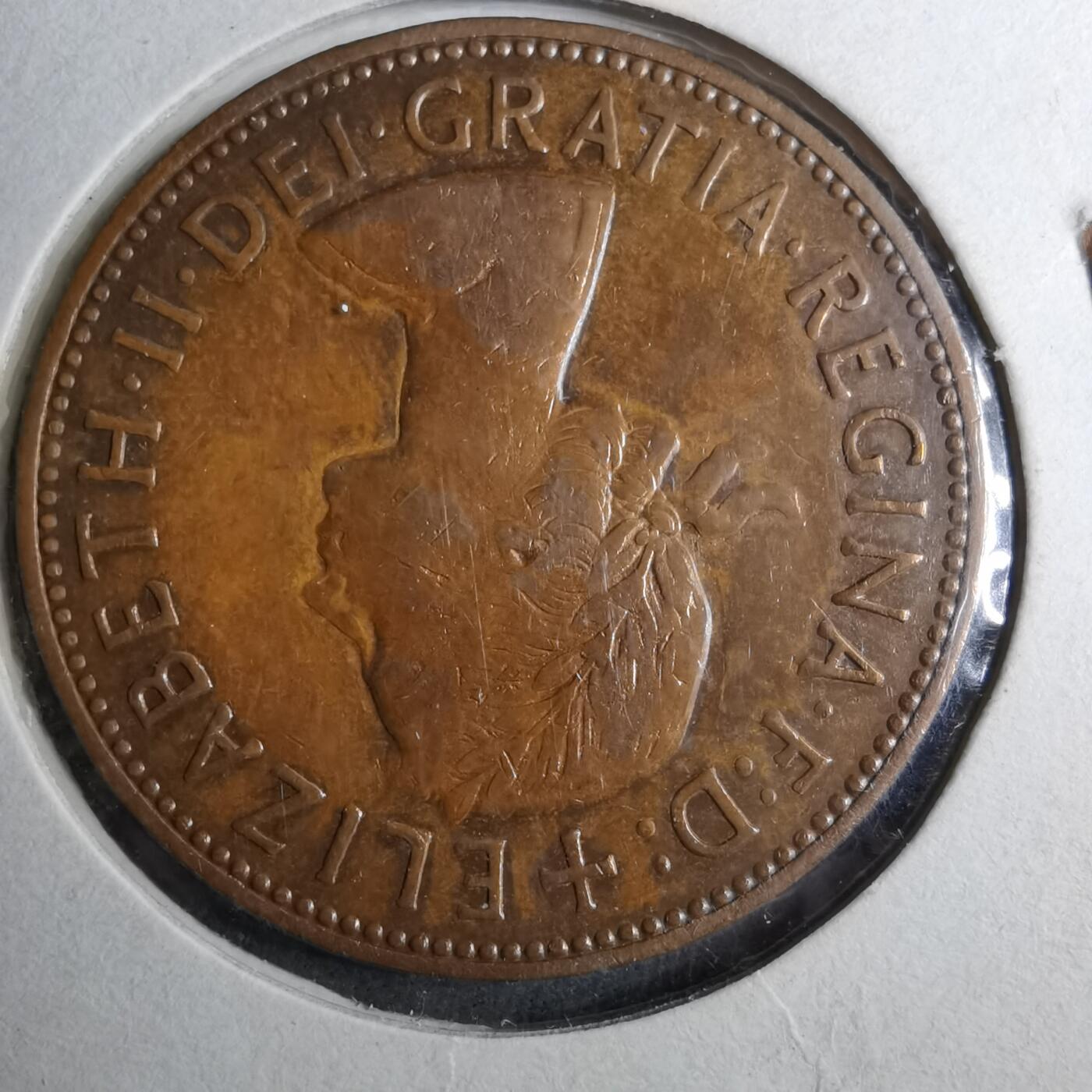 沼泽如烟--第888场 英国1962年1便士