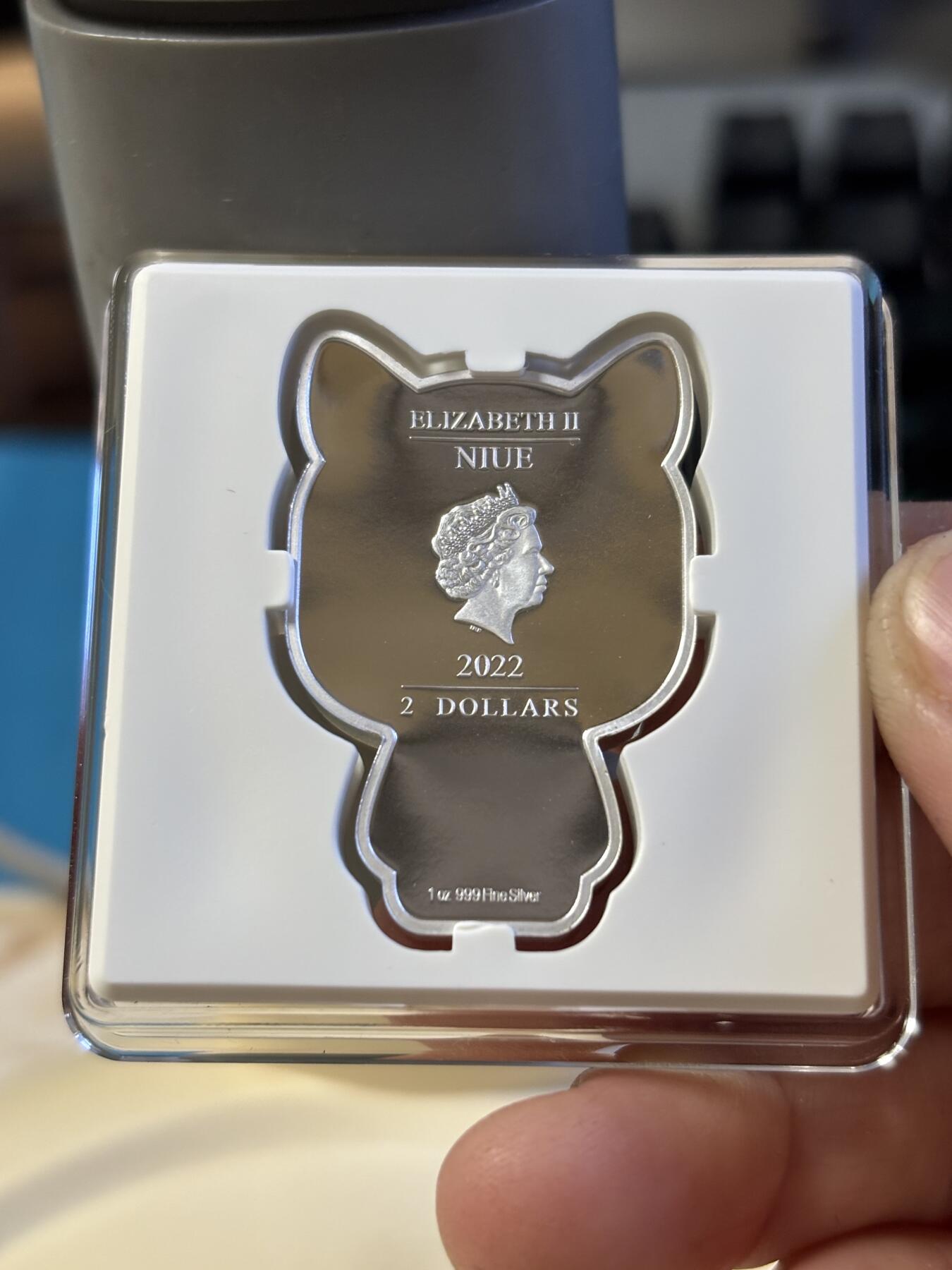 第180期拍卖【长期征集拍品】【北京币展专场】 纽埃2022年Chibi中国生肖系列虎年1盎司纪念彩银币，999银，发行2000枚