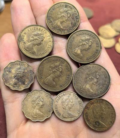 南宋泉阁俄币 外币 国币 专场第十八期 【送拍无额外佣金】 - 中国香港 1973-1982年 香港一毫/二毫/五毫一组九枚 通货好品