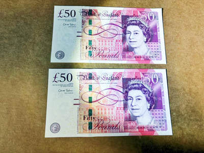 【Blue Auction】世界纸币精拍第745期——18级TOP拍卖/信誉/品质/专业/高效💫 - 【一组2张无47】英国 2010年50镑 全新UNC