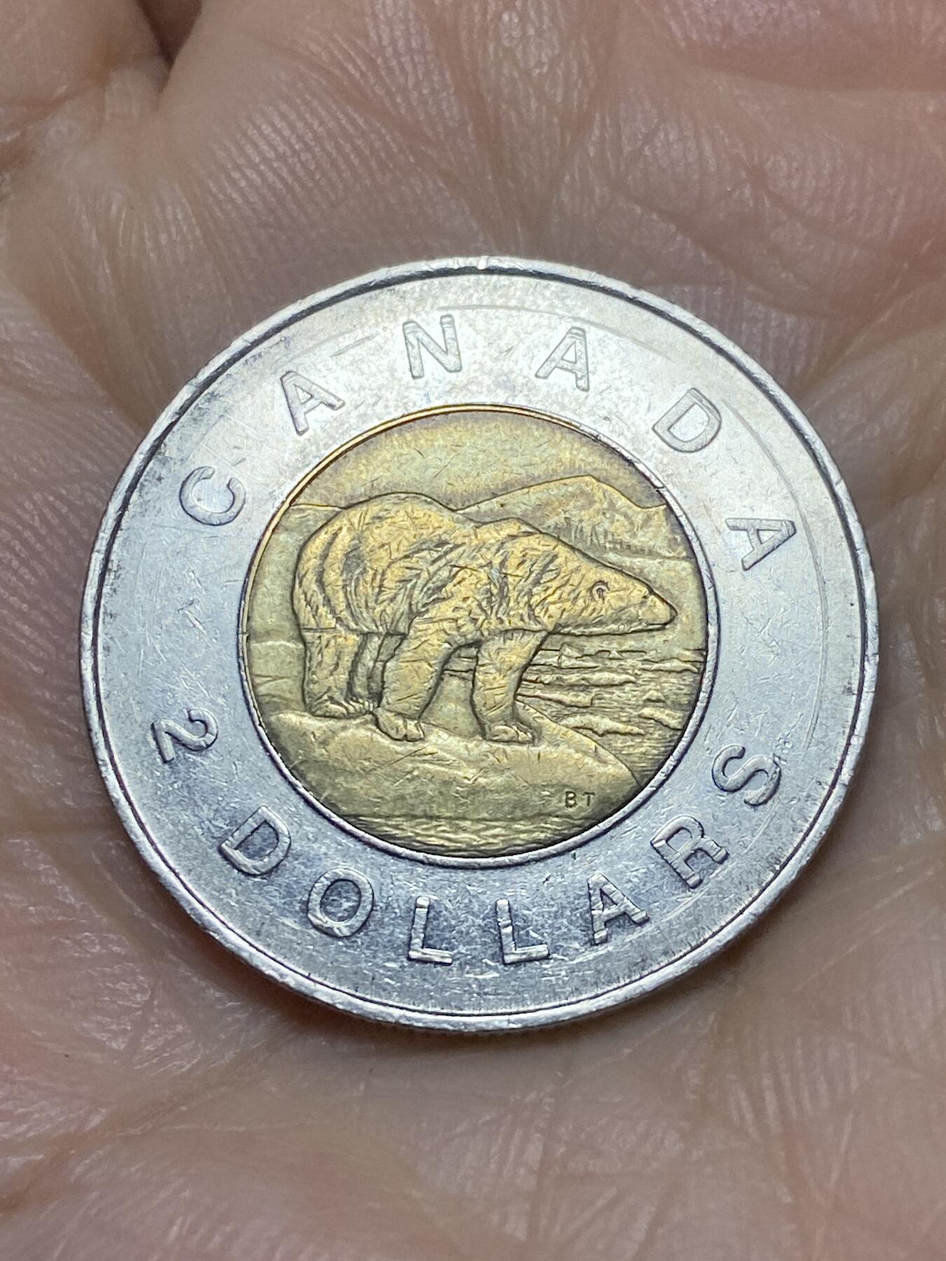 2025年第一百二十一场(总第一百四十七场）外国好品散币(免佣金) 加拿大🇨🇦1996年2元