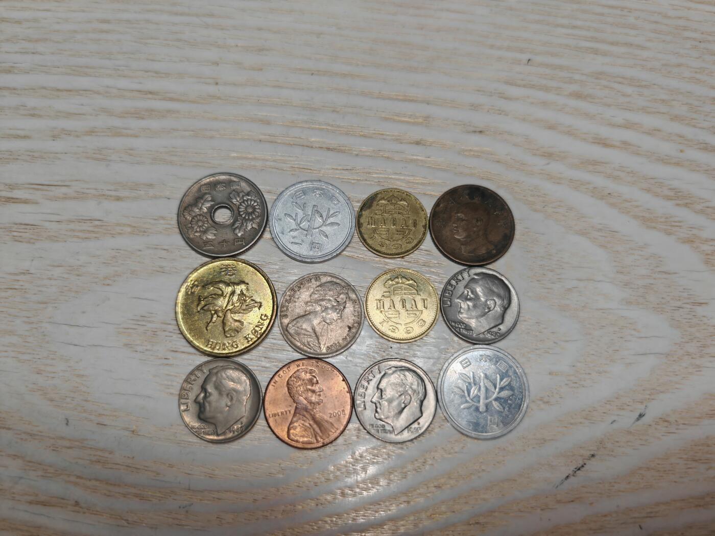 美国 日本 澳大利亚等地区 小硬币12枚