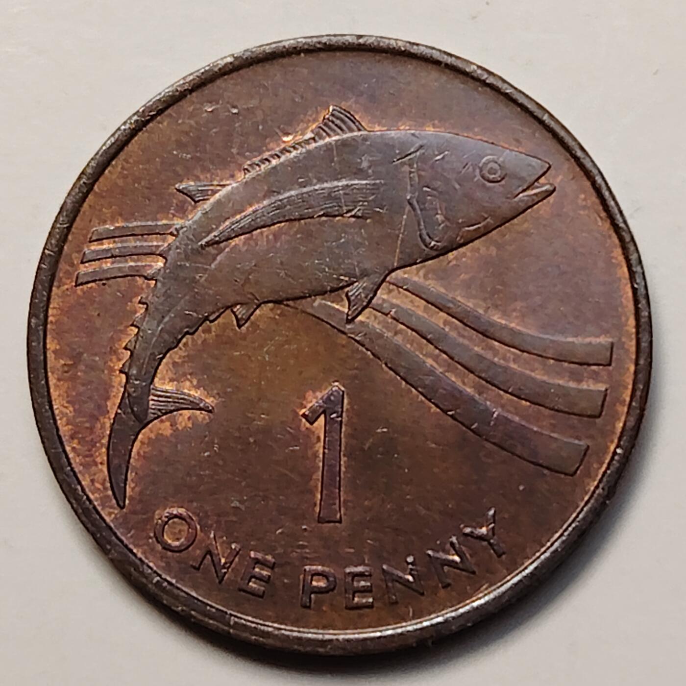 布加迪🐬～世界钱币(上海)🌾第 256 期 /  各国套币和散币 亚松森岛 1994年 1便士