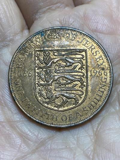 2025年第一百二十一场(总第一百四十七场）外国好品散币(免佣金) - 英属泽西岛🇯🇪1966年1/12先令