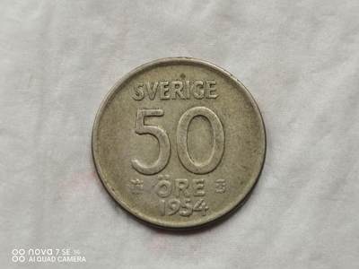 外国银币 - 54年瑞典50欧尔