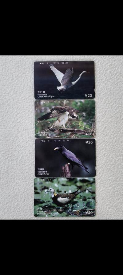 易卡拍卖第55期 - 四川：珍贵野鸟（二）（精品地方卡）。易卡五星⭐️标。如图所示！