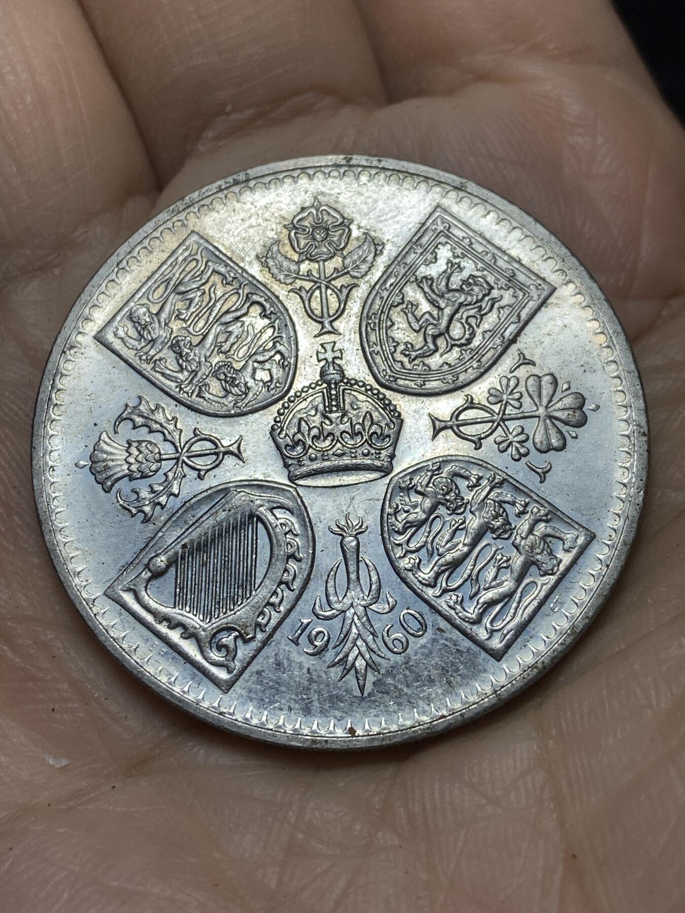 2025年第一百二十一场(总第一百四十七场）外国好品散币(免佣金) 较少见–英国🇬🇧1960年5先令(1960年纽约英国展览会纪念币)