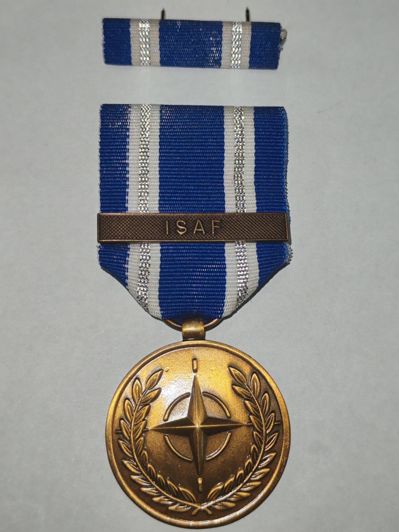 韵星假日精品2025秋季军品类拍卖会-- Rimey Holidays Boutique 2025 Autumn Militaria Sale 北大西洋公约奖章（阿富汗行动） 带国际安全保障部队条