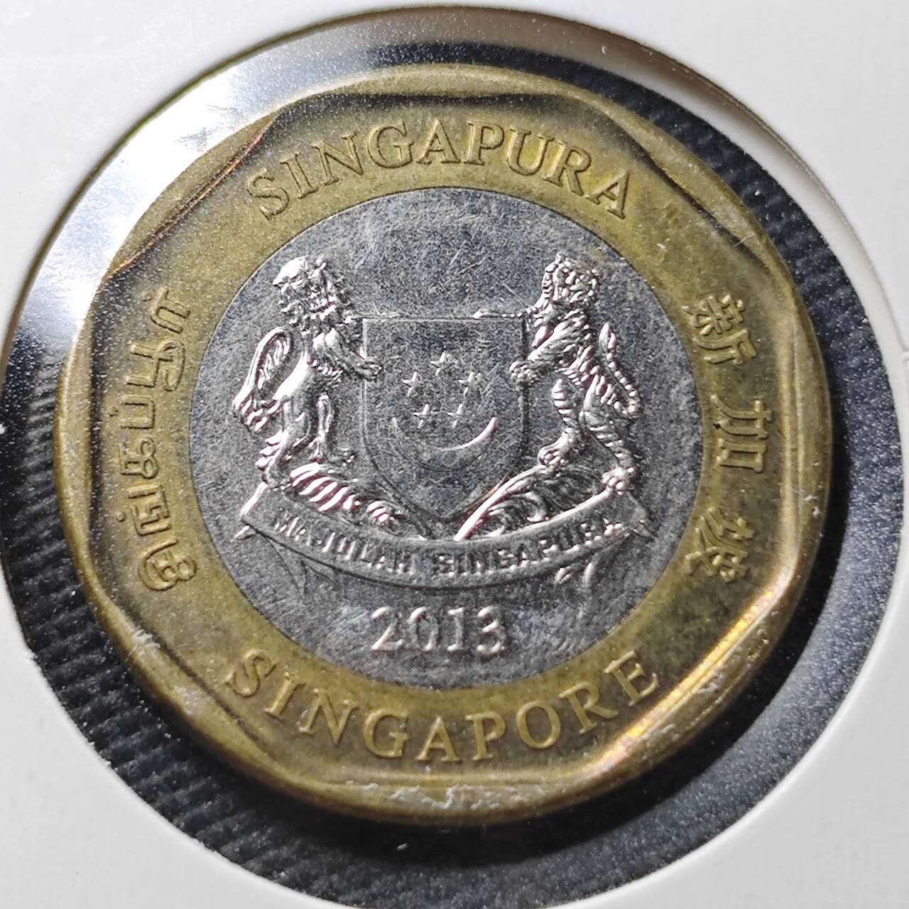 KK钱币收藏小铺  第362场  2月预留时间 周末发货  新加坡1元