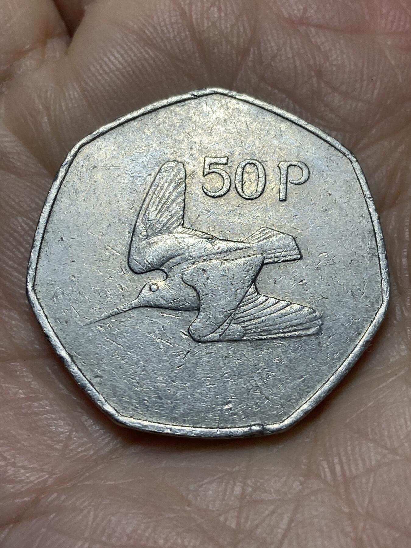 2025年第一百二十一场(总第一百四十七场）外国好品散币(免佣金) 爱尔兰🇮🇪1978年50便士(共和国时期第二套)