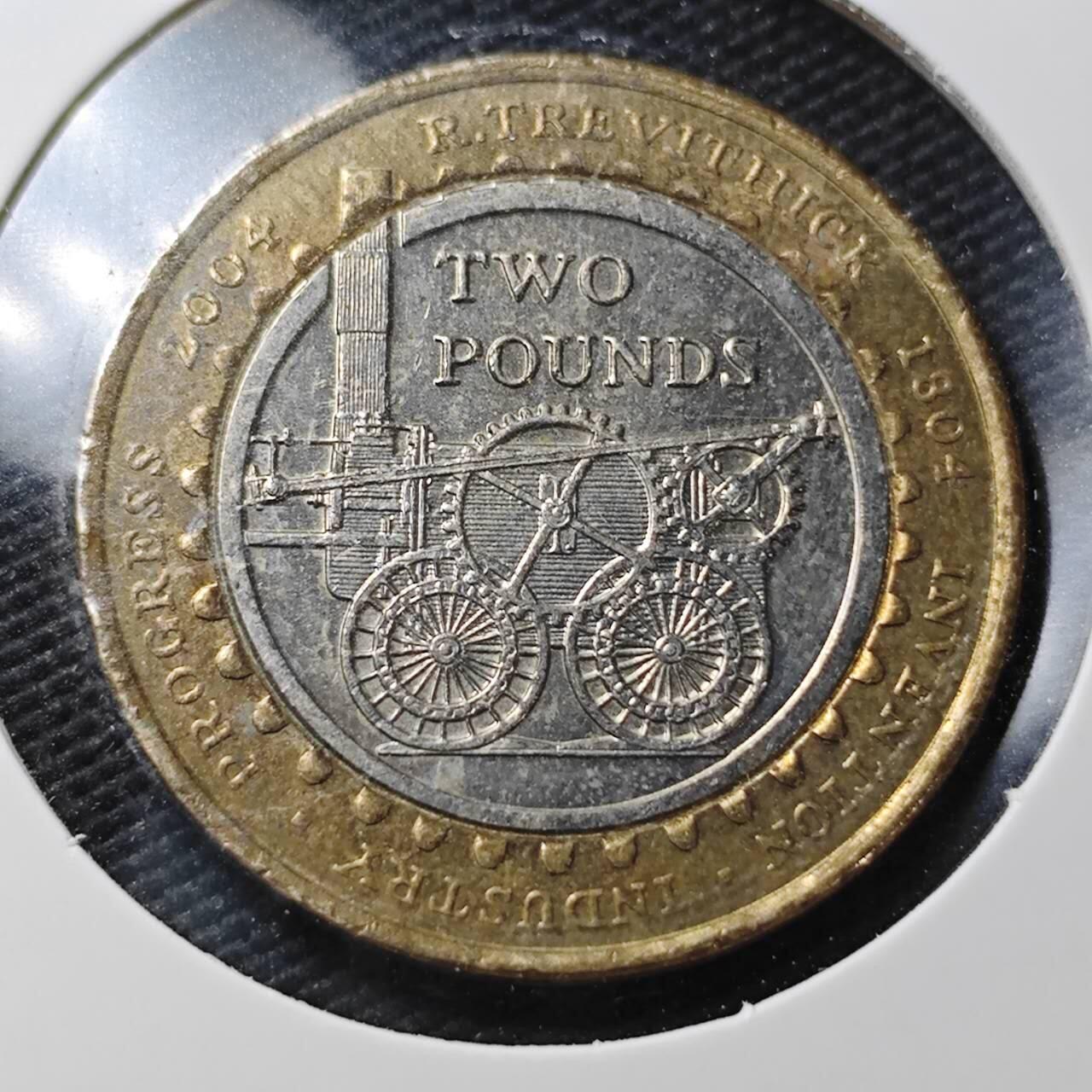 KK钱币收藏小铺  第362场  2月预留时间 周末发货  英国2镑双色币