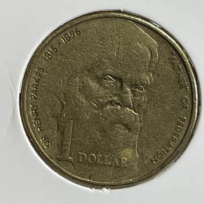 【澳大利亚硬币】限时专场 - 澳大利亚1元纪念币-1996年“联邦之父”亨利爵士帕克诞生200周年一枚