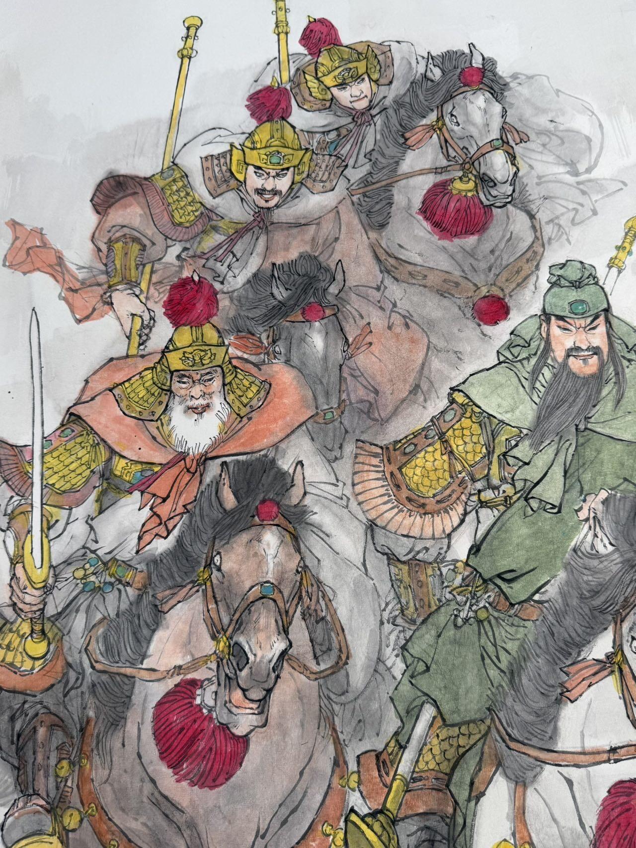 大连首届红藏暨第十一届全国连交会 连环画拍卖 2025 王新国手绘画 马到成功五虎图