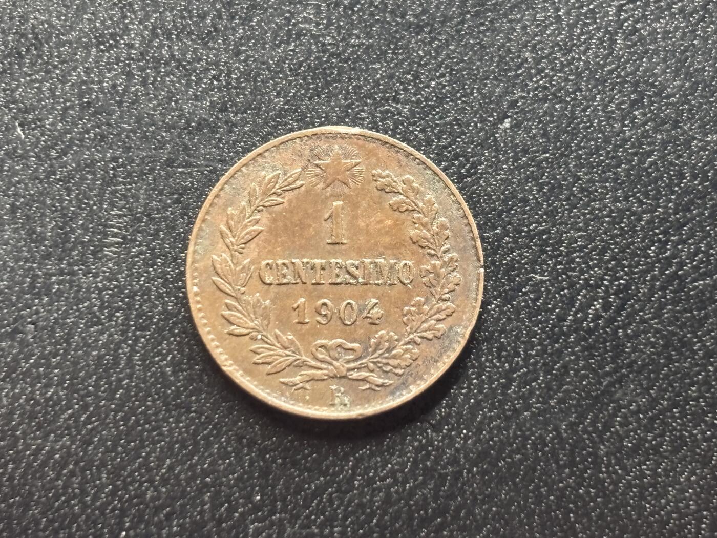 邮泉阁限时拍卖第三十四场 圣马力诺、梵蒂冈、意大利硬币专场（硬币在国外。请付邮费6元。） 意大利王国维克托·伊曼纽尔三世1904年1分