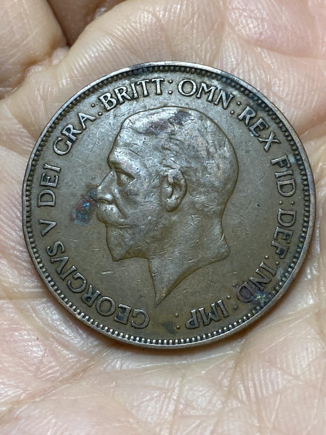 2025年第一百二十一场(总第一百四十七场）外国好品散币(免佣金) 英国🇬🇧1928年1便士(乔治五世第三版)