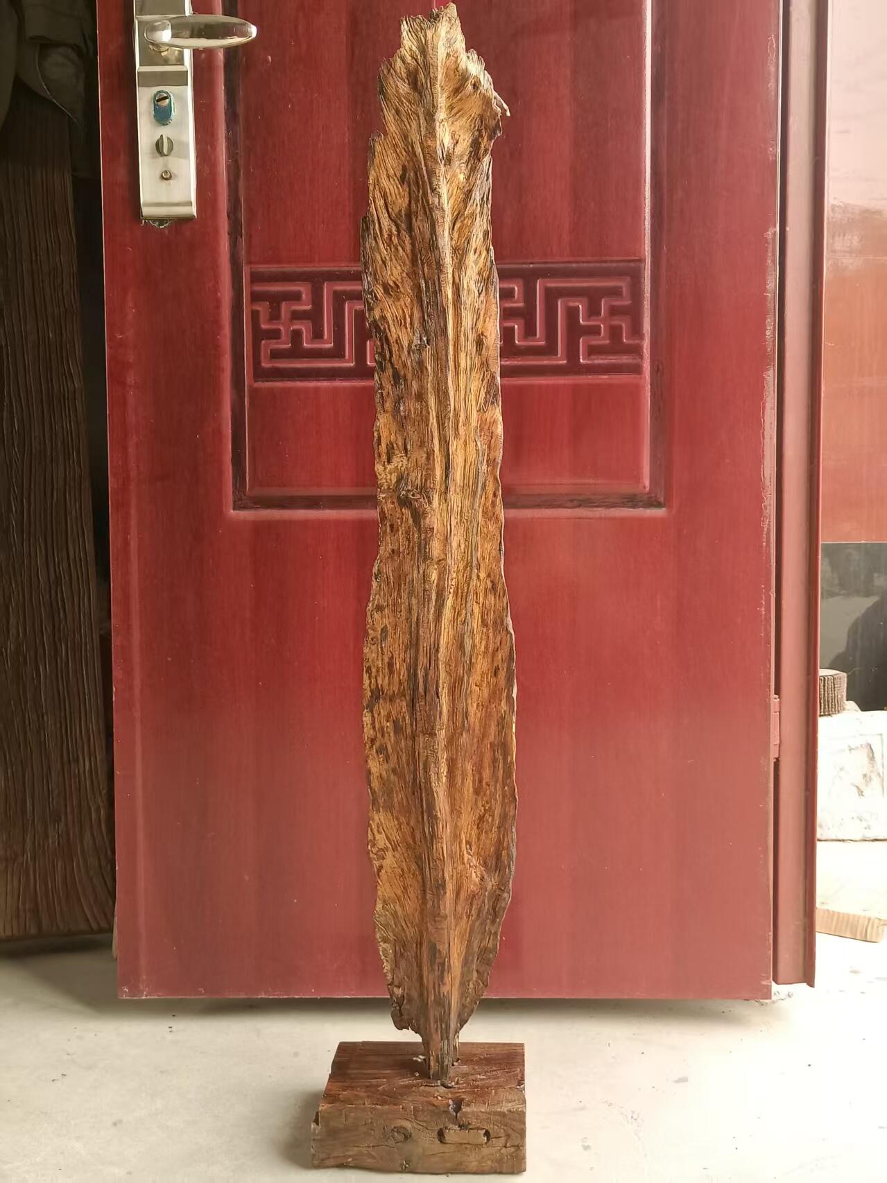 精美琥珀木树叶摆件，油性十足，寓意“千秋大业”，是民宿，茶空间侘寂风装修摆放佳品