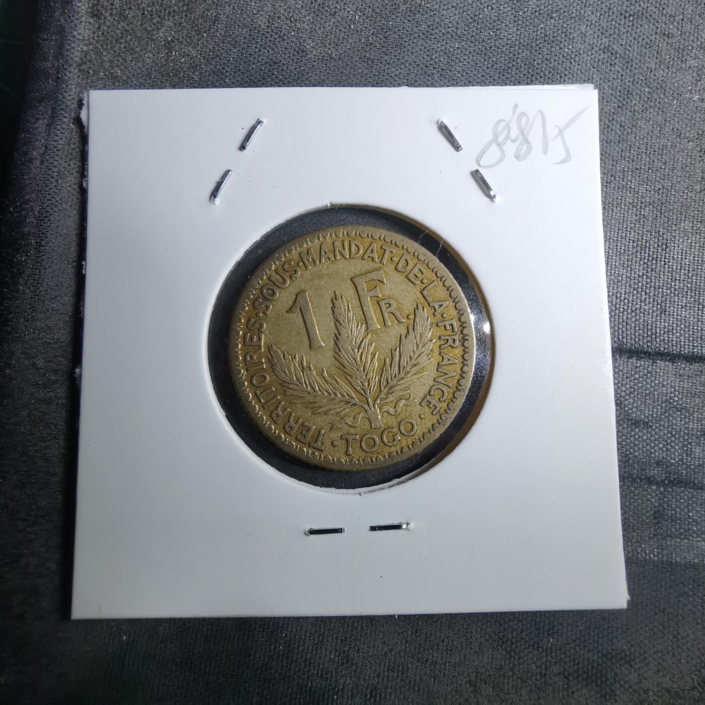 沼泽如烟--第888场 多哥1924年1法郎