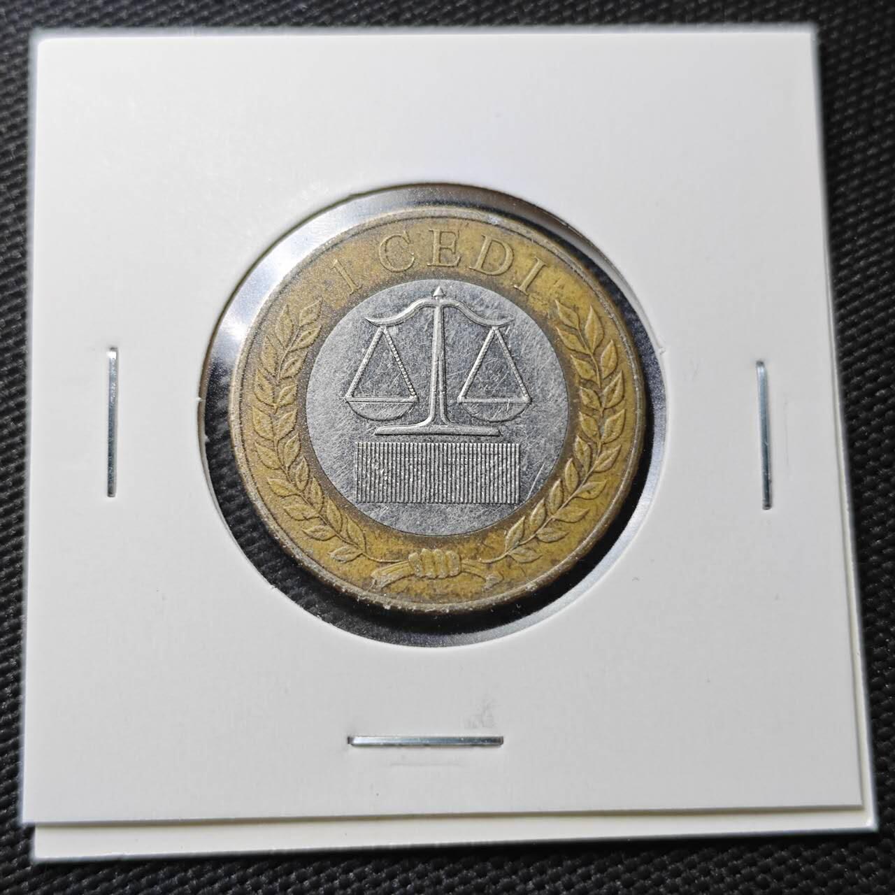 KK钱币收藏小铺  第362场  2月预留时间 周末发货  2011加纳1塞地双色币