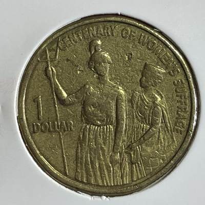 【澳大利亚硬币】限时专场 - 澳大利亚 2003年 1元 妇女获选举权100年 流通纪念币一枚