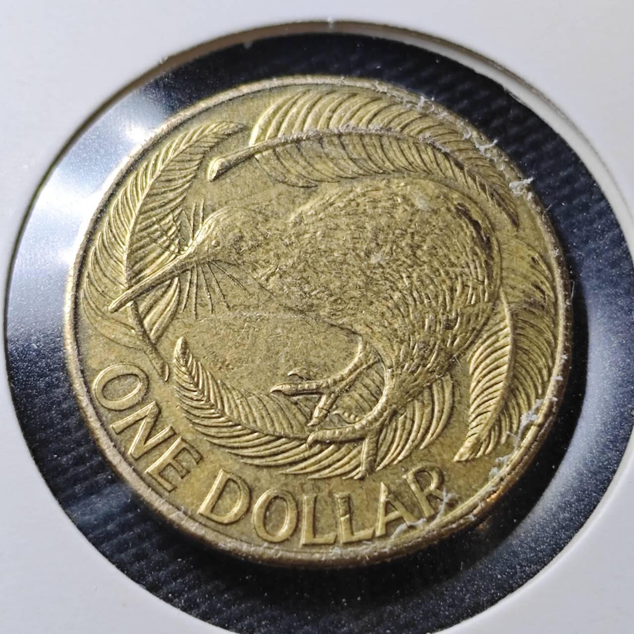 KK钱币收藏小铺  第362场  2月预留时间 周末发货  新西兰1元