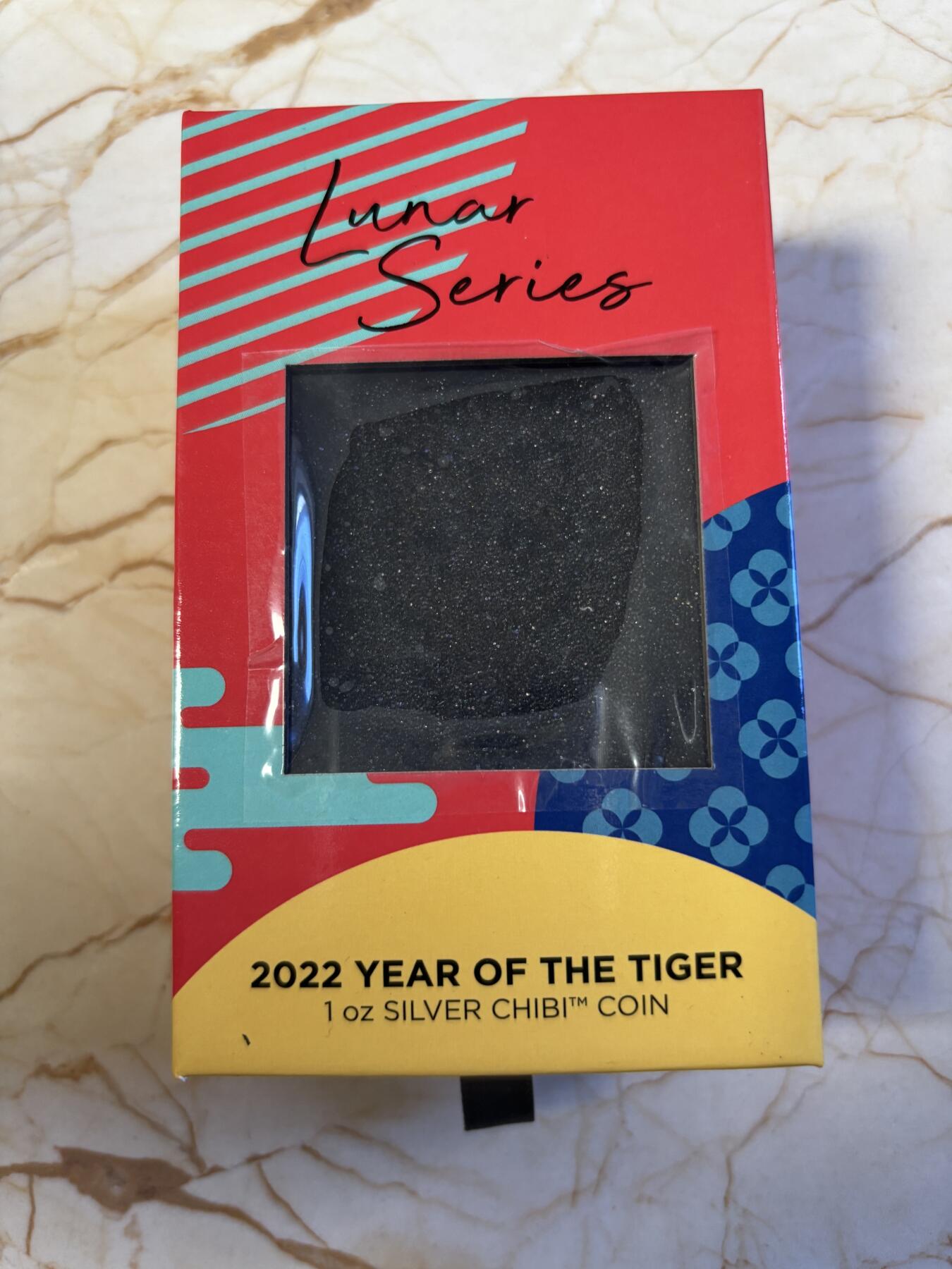 第180期拍卖【长期征集拍品】【北京币展专场】 纽埃2022年Chibi中国生肖系列虎年1盎司纪念彩银币，999银，发行2000枚