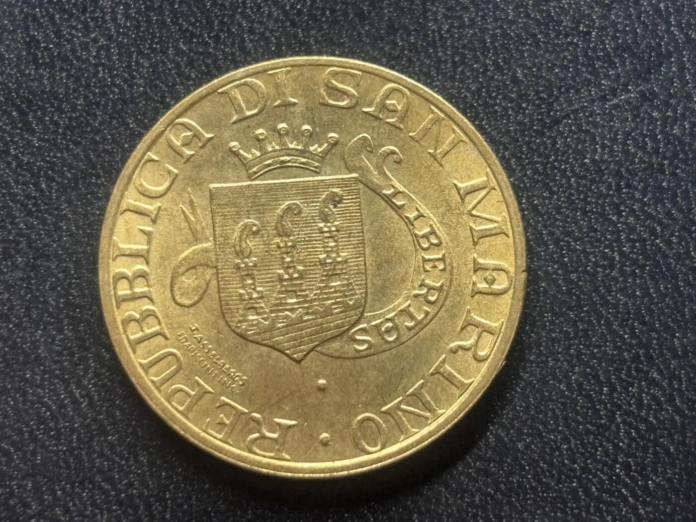 邮泉阁限时拍卖第三十四场 圣马力诺、梵蒂冈、意大利硬币专场（硬币在国外。请付邮费6元。） 圣马力诺1989年200里拉