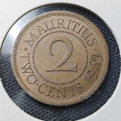 KK钱币收藏小铺  第362场  2月预留时间 周末发货 -  1969英属毛里求斯2分