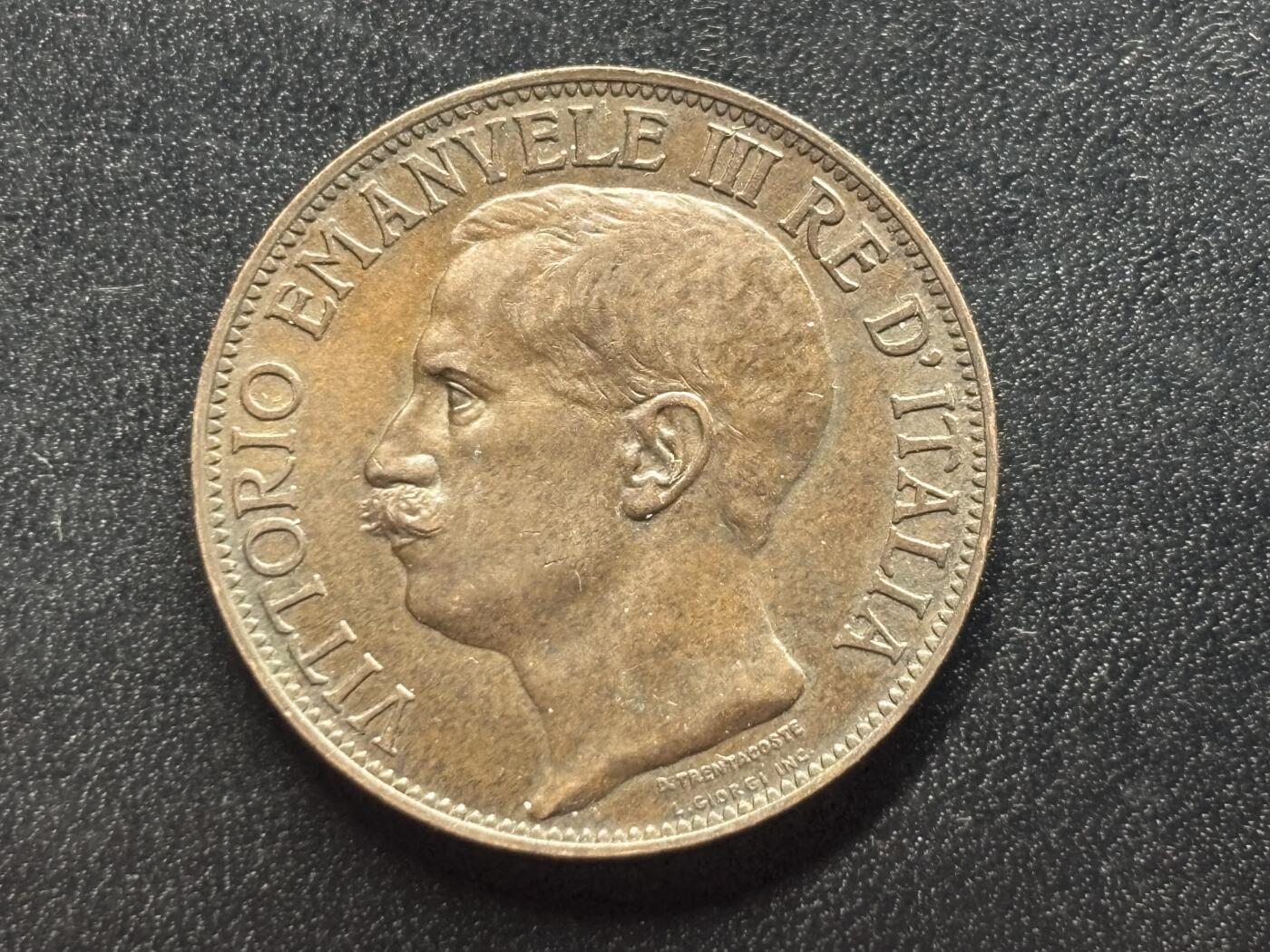邮泉阁限时拍卖第三十四场 圣马力诺、梵蒂冈、意大利硬币专场（硬币在国外。请付邮费6元。） 意大利王国维克托·伊曼纽尔三世1911年10分纪念币
