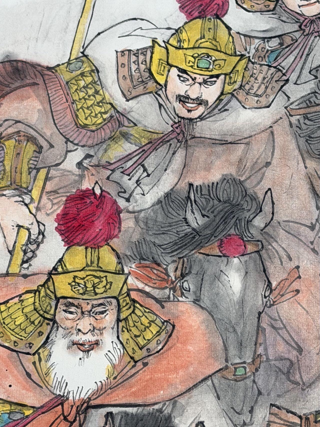 大连首届红藏暨第十一届全国连交会 连环画拍卖 2025 王新国手绘画 马到成功五虎图