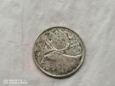 外国银币 - 68年加拿大纪念25分