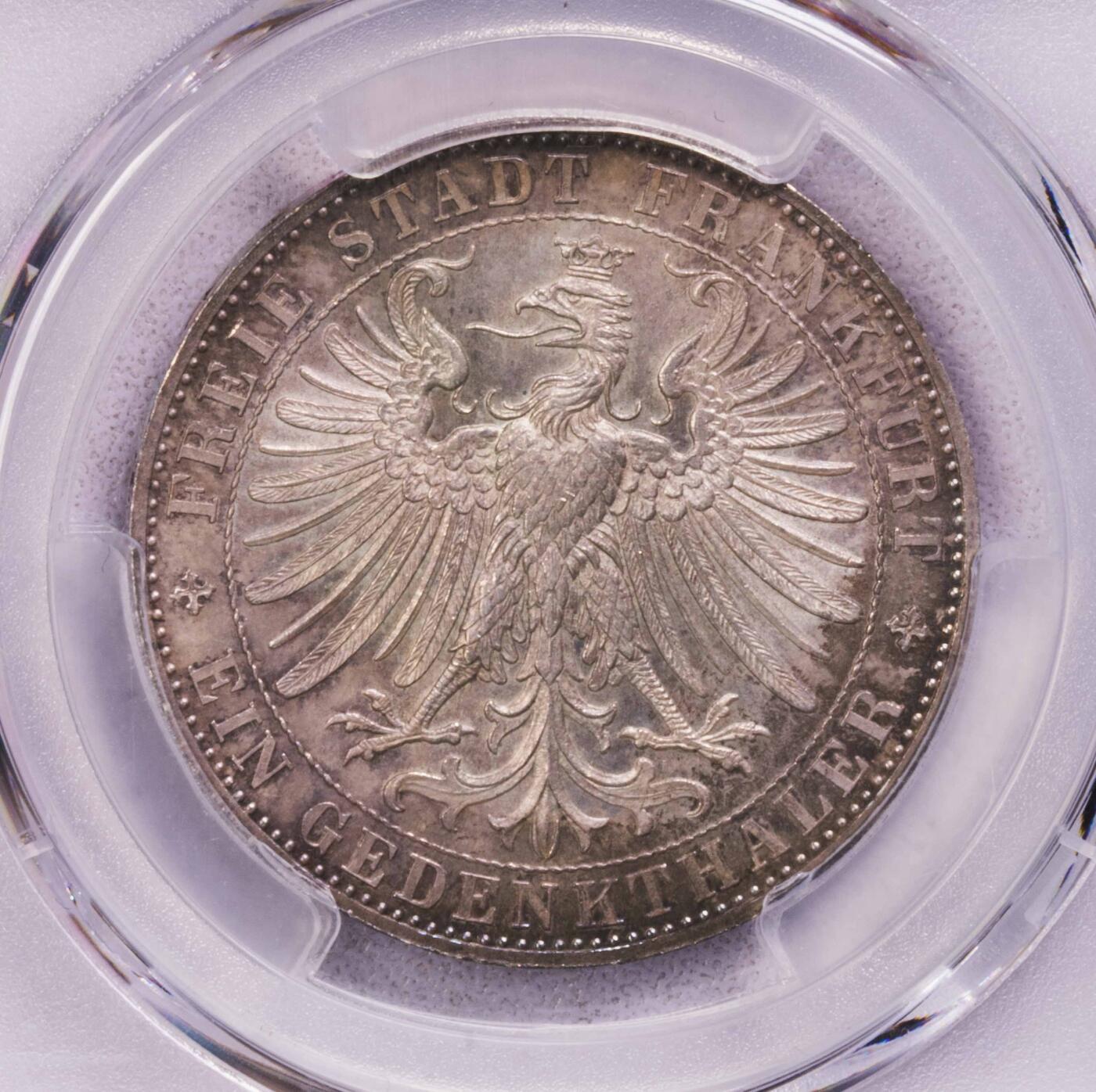 PCGS-MS66 1863法兰克福王子会议泰勒 超级完美品