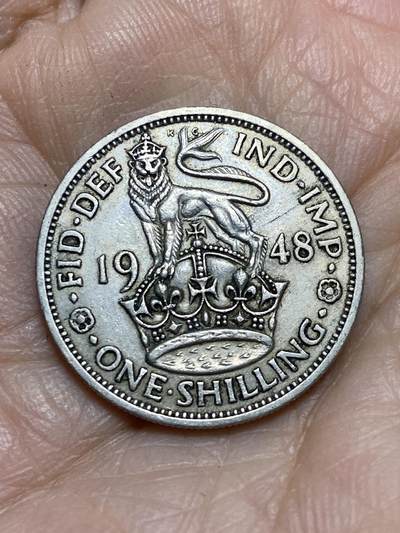 2025年第一百二十一场(总第一百四十七场）外国好品散币(免佣金) - 英国🇬🇧1948年1先令(乔治六世第二版，英格兰站狮版，关门年仅发行2年)