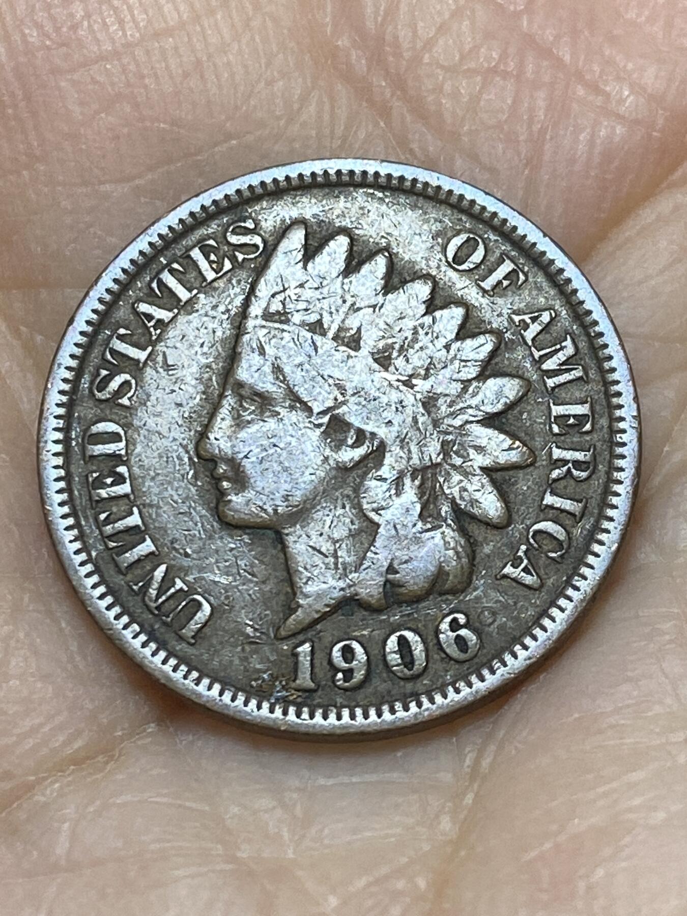 2025年第一百二十一场(总第一百四十七场）外国好品散币(免佣金) 美国🇺🇸1906年1分