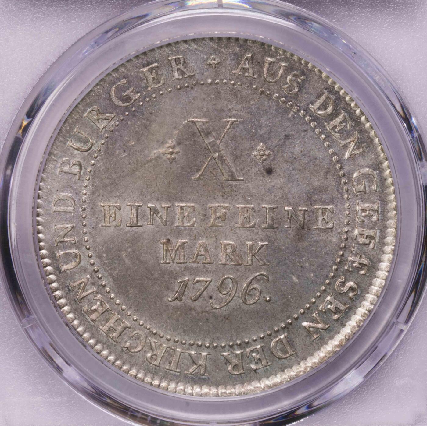PCGS-MS65 1796法兰克福烤鸡泰勒 冠军出厂状态