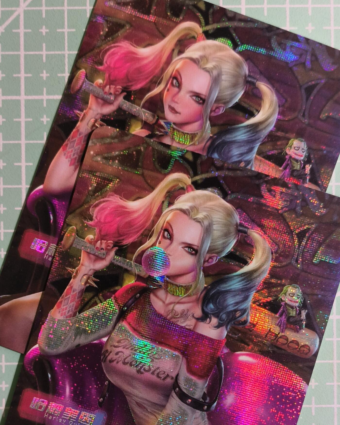 C先生卡牌 第15期 元集纪·刷子签·罐儿签·毒瘤签(持续收拍品中...) 【纱布闪】冰狗卡牌《哈莉奎茵》双服饰 艺术卡