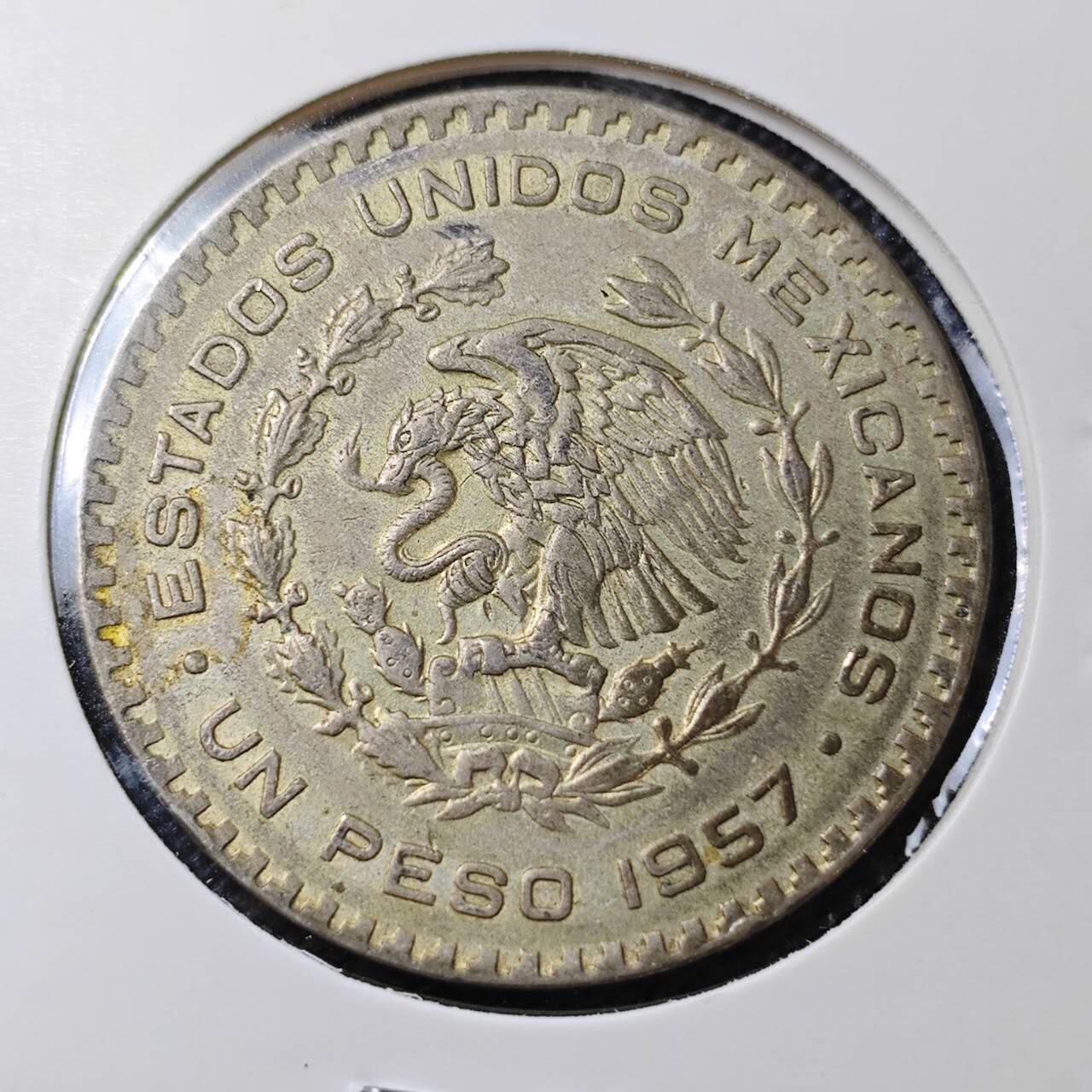 KK钱币收藏小铺  第363场  2月预留时间 周末发货  墨西哥1比索银币