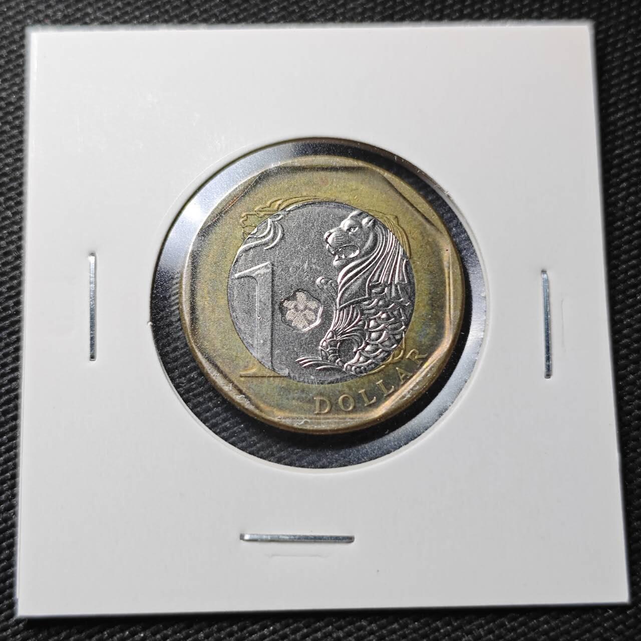 KK钱币收藏小铺  第362场  2月预留时间 周末发货  新加坡1元