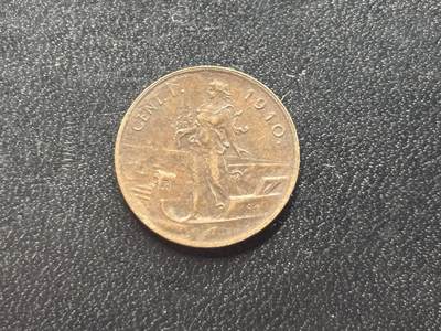 邮泉阁限时拍卖第三十四场 圣马力诺、梵蒂冈、意大利硬币专场（硬币在国外。请付邮费6元。） - 意大利王国维克托·伊曼纽尔三世1910年1分