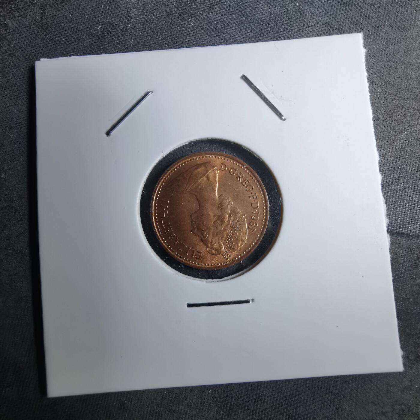 沼泽如烟--第888场 英国1981年半便士