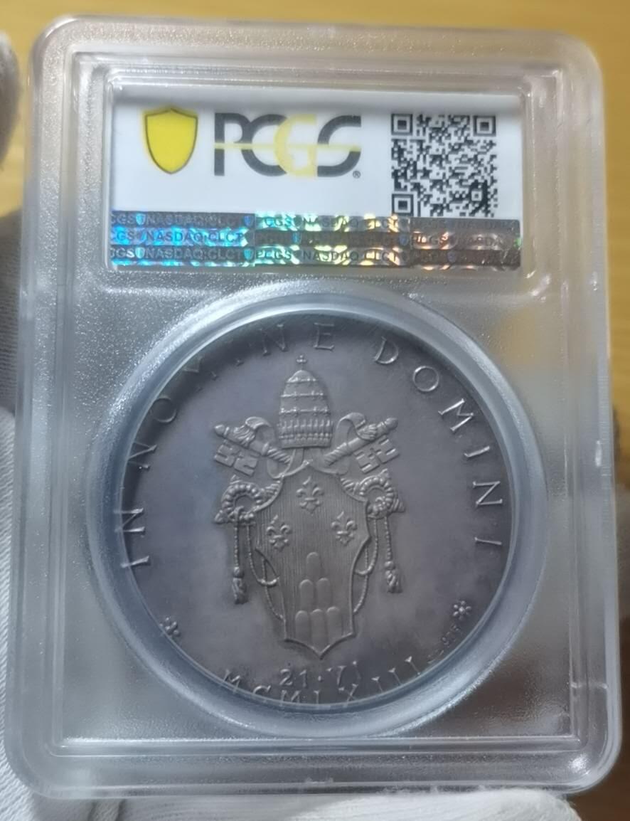 EDQ1122拍场 梵帝冈建城纪念加厚大银章