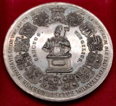 凡希社世界钱币微拍第三百十三期 - 1772萨尔茨堡主教区宗座从缺2泰勒纪念币章五彩UNC