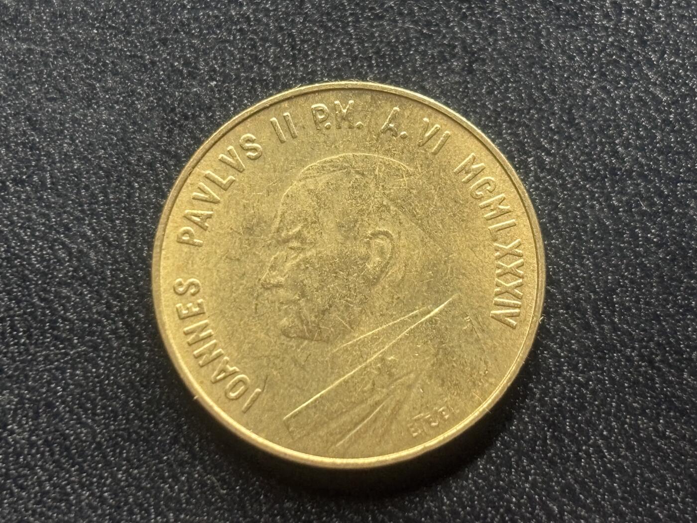 邮泉阁限时拍卖第三十四场 圣马力诺、梵蒂冈、意大利硬币专场（硬币在国外。请付邮费6元。） 梵蒂冈教宗若望保禄二世1984年20里拉