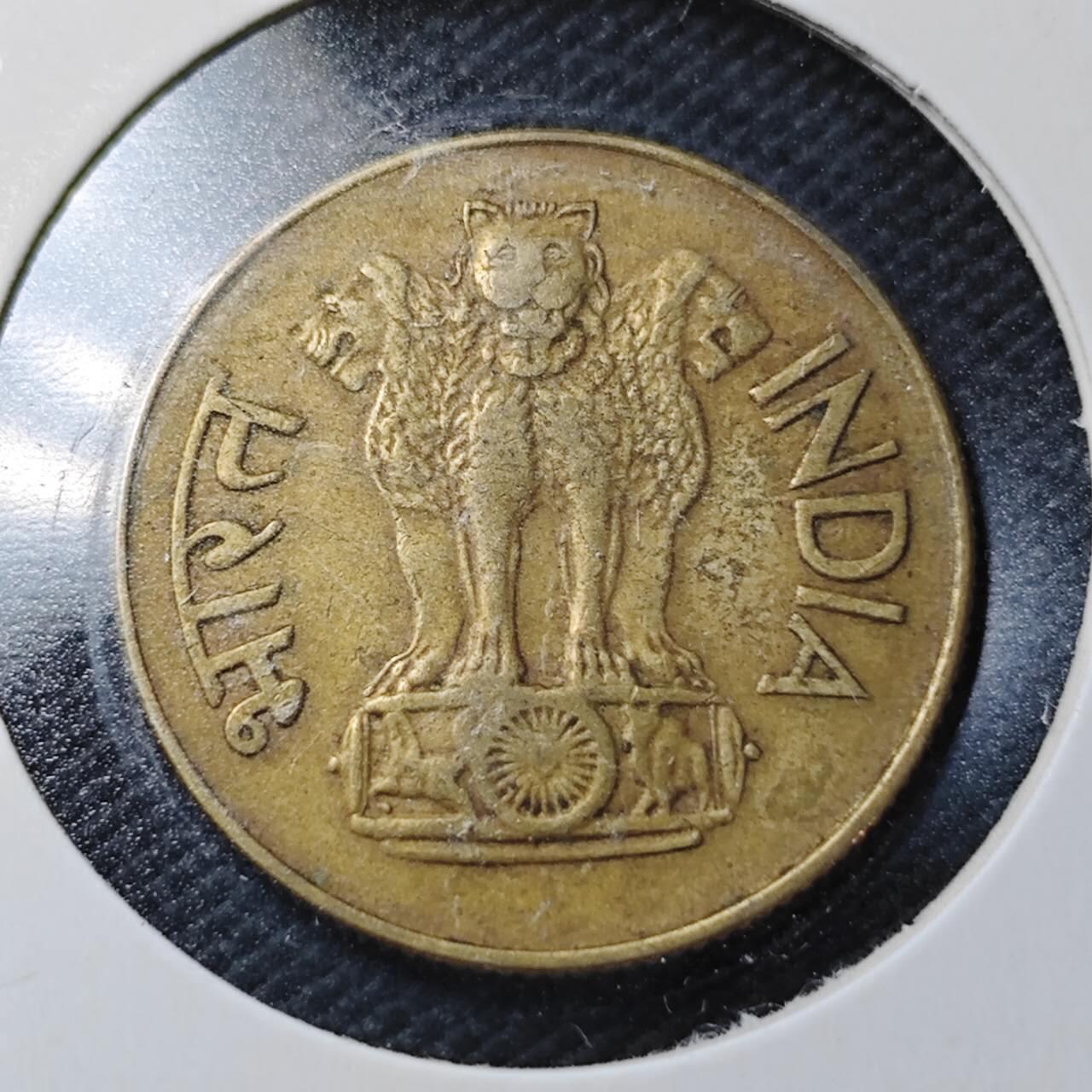 KK钱币收藏小铺  第363场  2月预留时间 周末发货  1970印度20派沙铜币