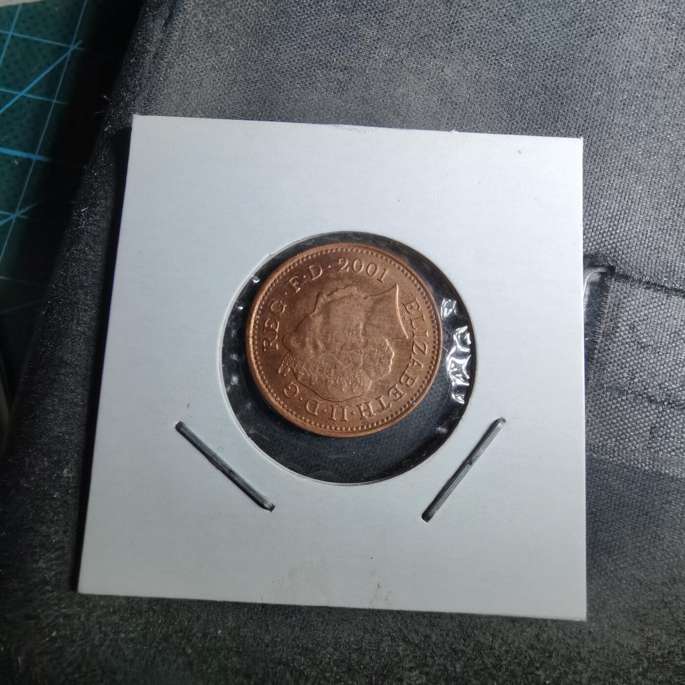 沼泽如烟--第888场 英国2001年1便士