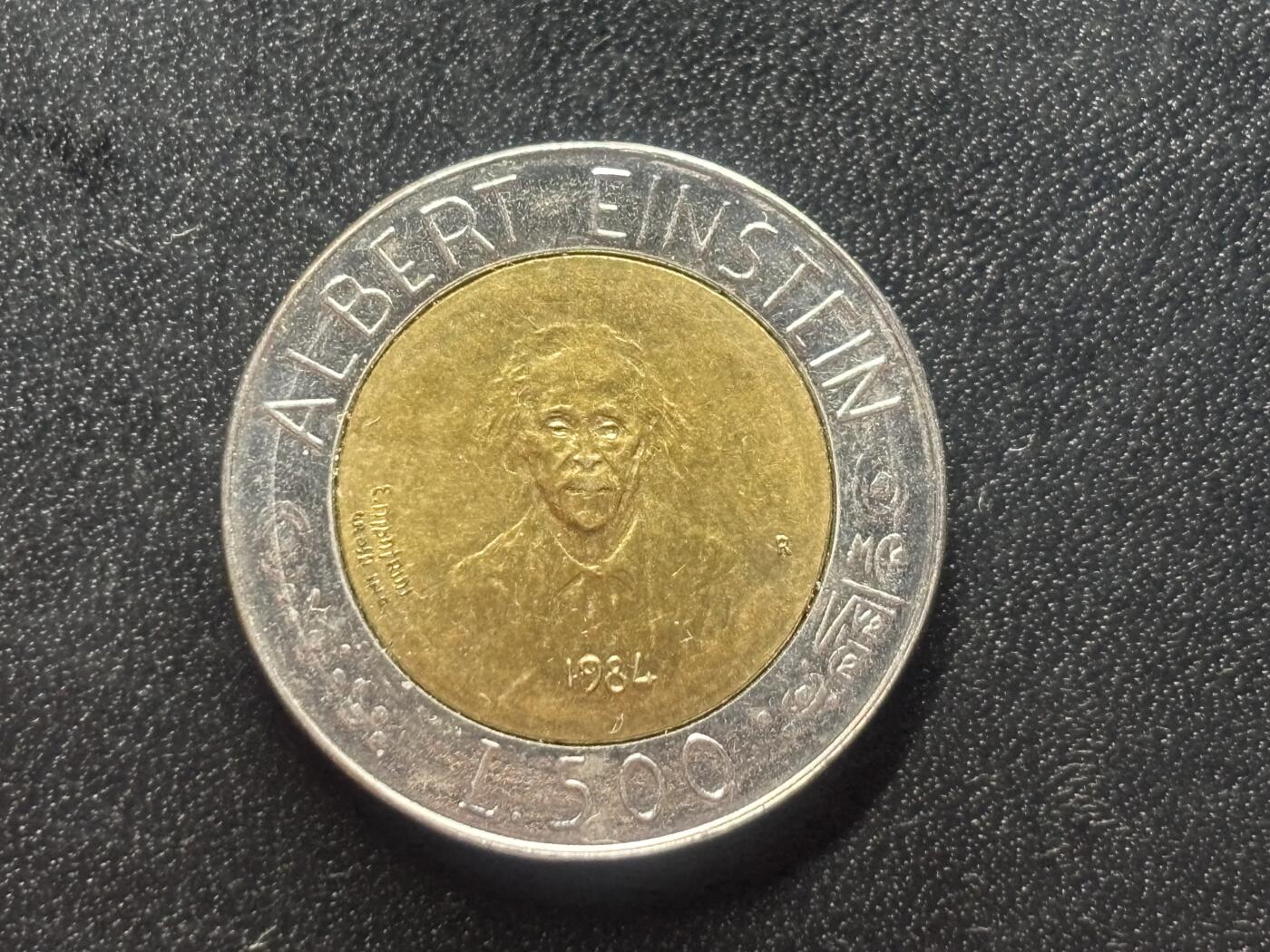 邮泉阁限时拍卖第三十四场 圣马力诺、梵蒂冈、意大利硬币专场（硬币在国外。请付邮费6元。） 圣马力诺1984年500里拉